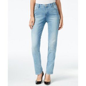 LEE Women's Platinum Straight-Leg Classic-Fit Jeans, Seychelles Wash 10 Short